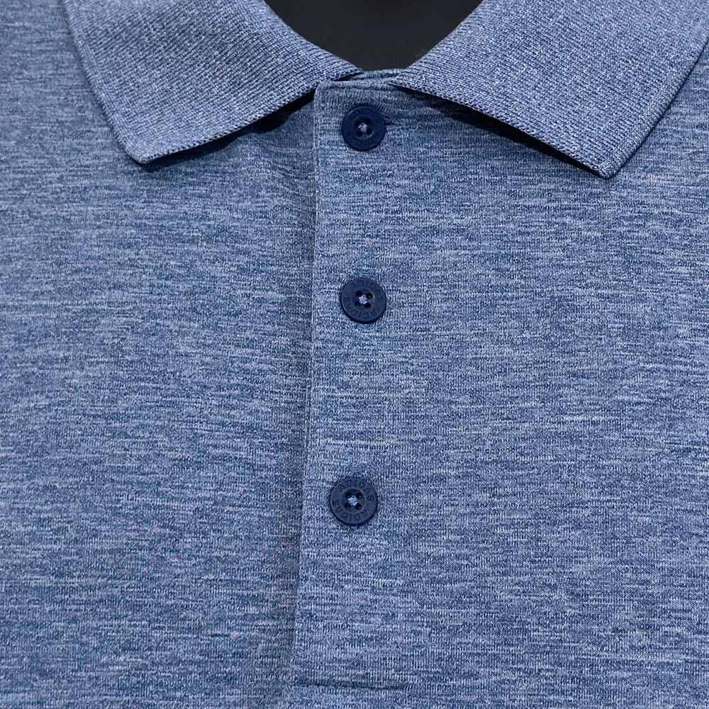 adidas || Men’s Heathered Blue Polo Shirt Sz 2 xl